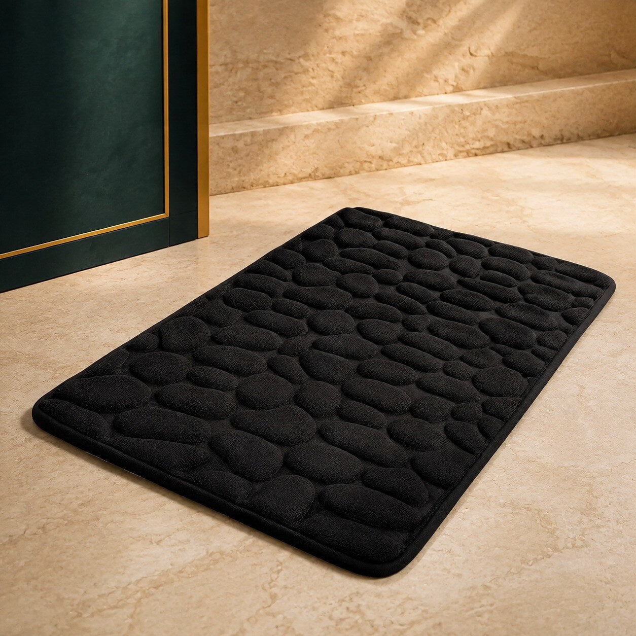 COZY-CLOUD-BADEMATTE™ – Farbe Schwarz – Hauptansicht