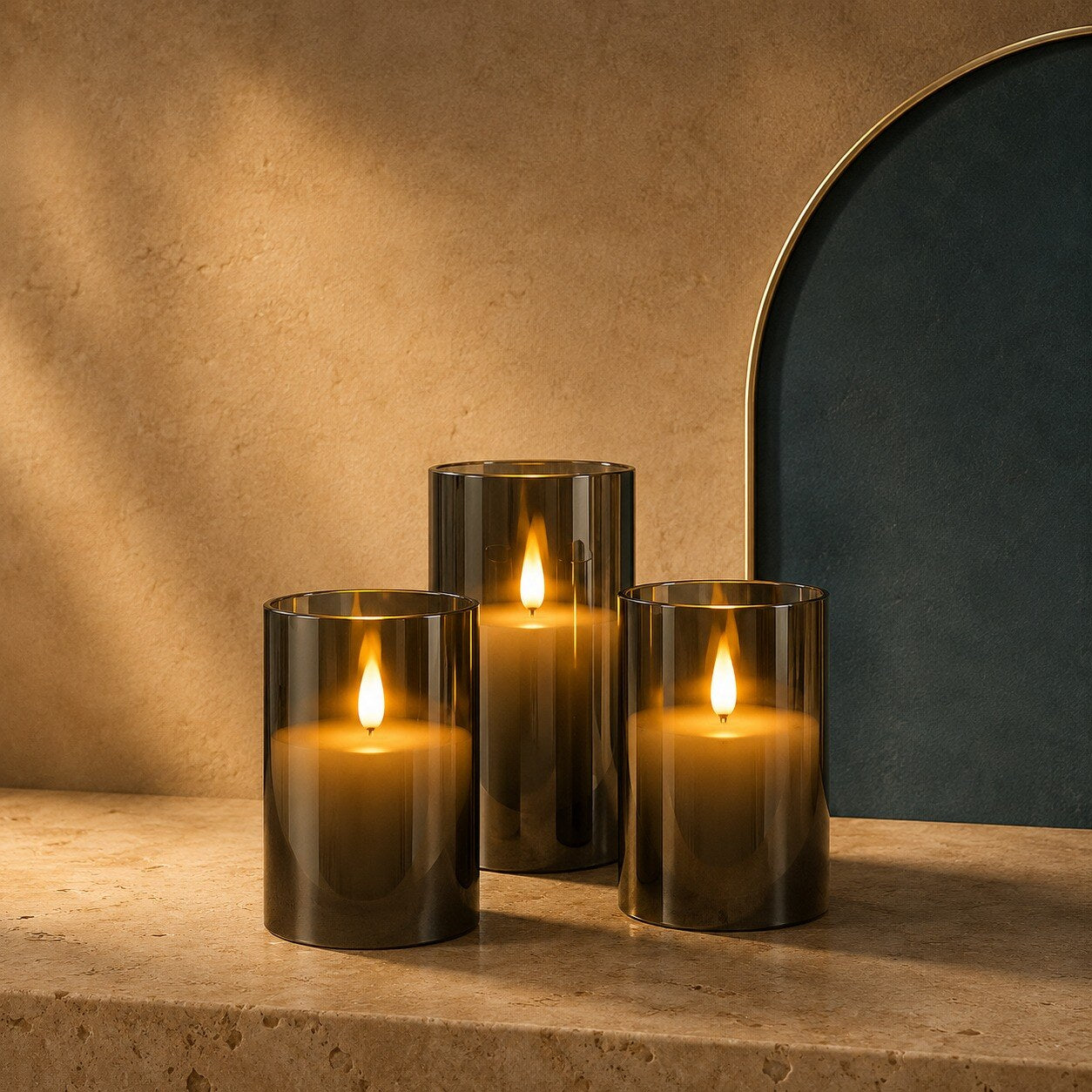 DEKO-LED-KERZEN™ – Farbe Gold – Hauptansicht