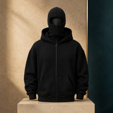 FACE-MASK-HOODIE™ – Farbe Schwarz – Hauptansicht