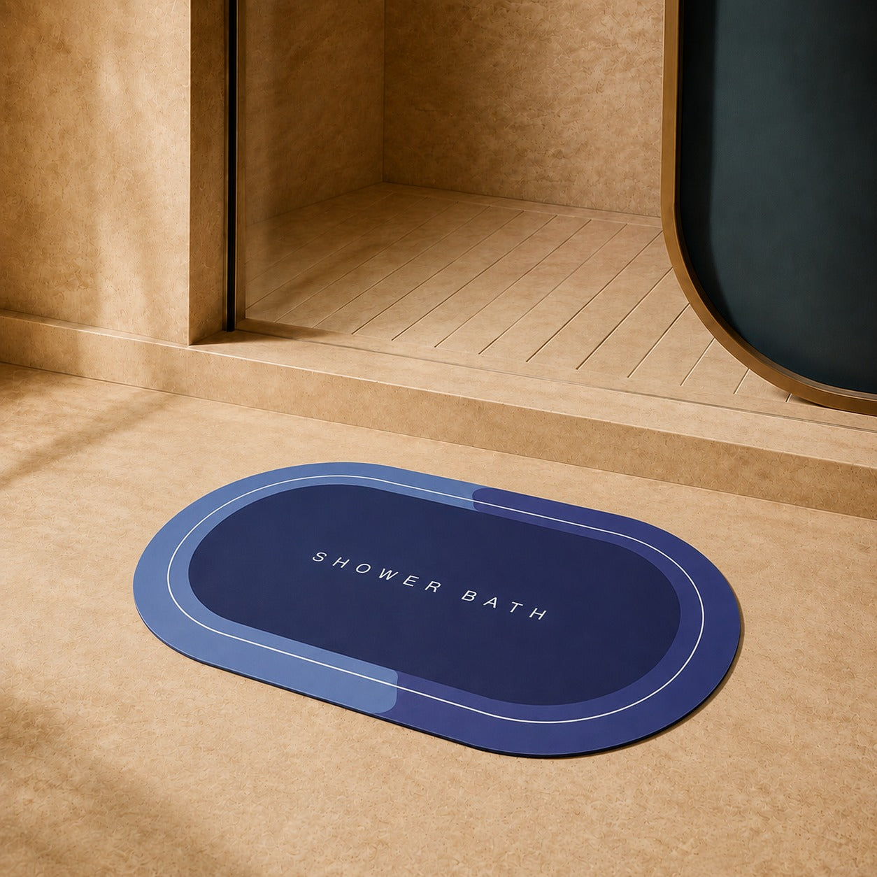 AQUA-DRY-BADEMATTE™ – Ozean Blau