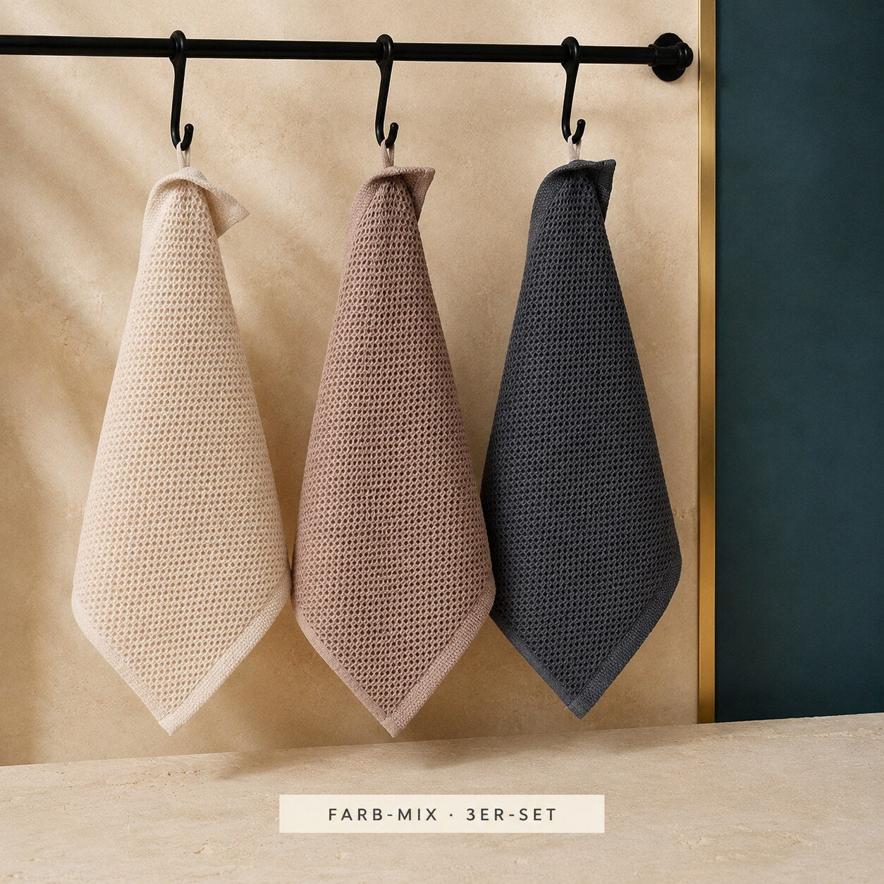 KITCHEN-WIPE™ – Geschirrtücher – Farb Mix 3er Set