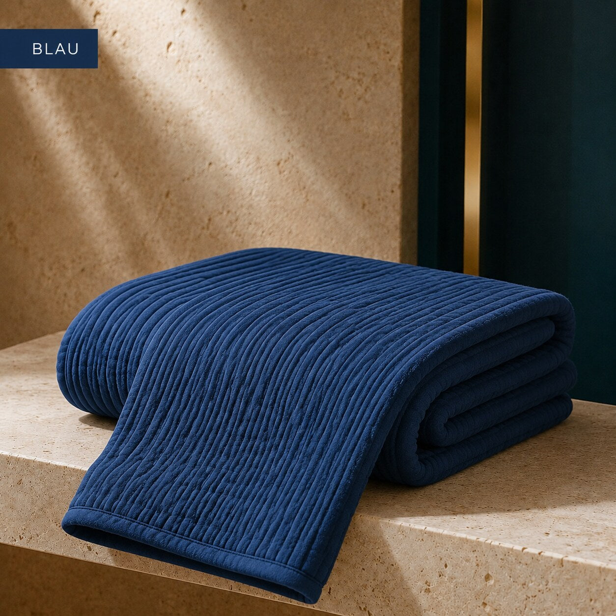 MUSSELIN-DECKE™ – Blau