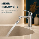 WASSERHAHN-AUFSATZ-720™ – Anwendung am Waschbecken