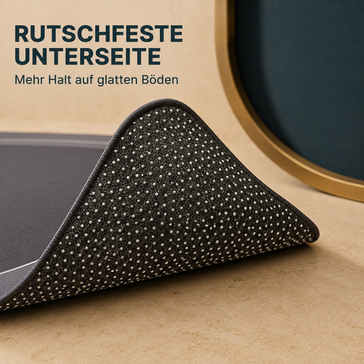 AQUA-DRY-BADEMATTE™ – rutschhemmende Unterseite