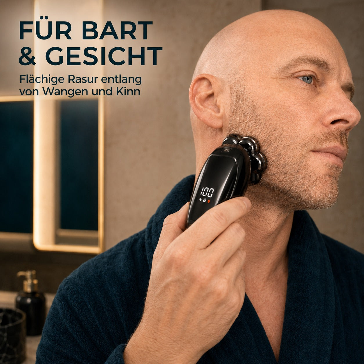 NOVA-SHAVE-360™ – Anwendung für Bart und Gesicht