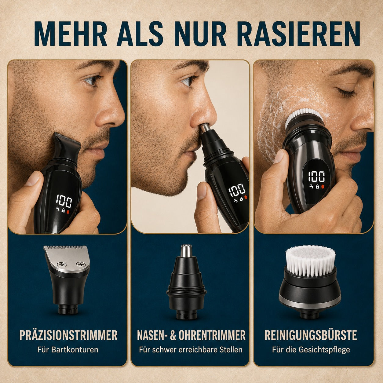 NOVA-SHAVE-360™ – Präzisionsaufsätze